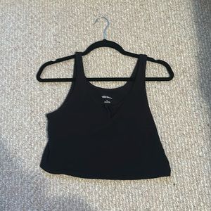 Black cropped tank top, Target